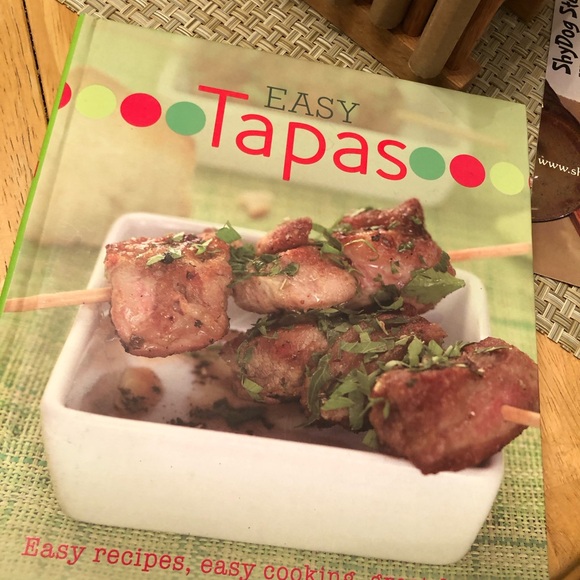 Tapas plates handmade pottery by Shydog studio New Mexico 8 plates and cookbook - Picture 4 of 9